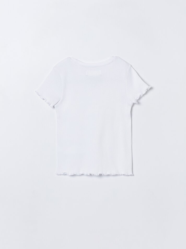 Conjunto de 2 camisetas caneladas - cor pêssego