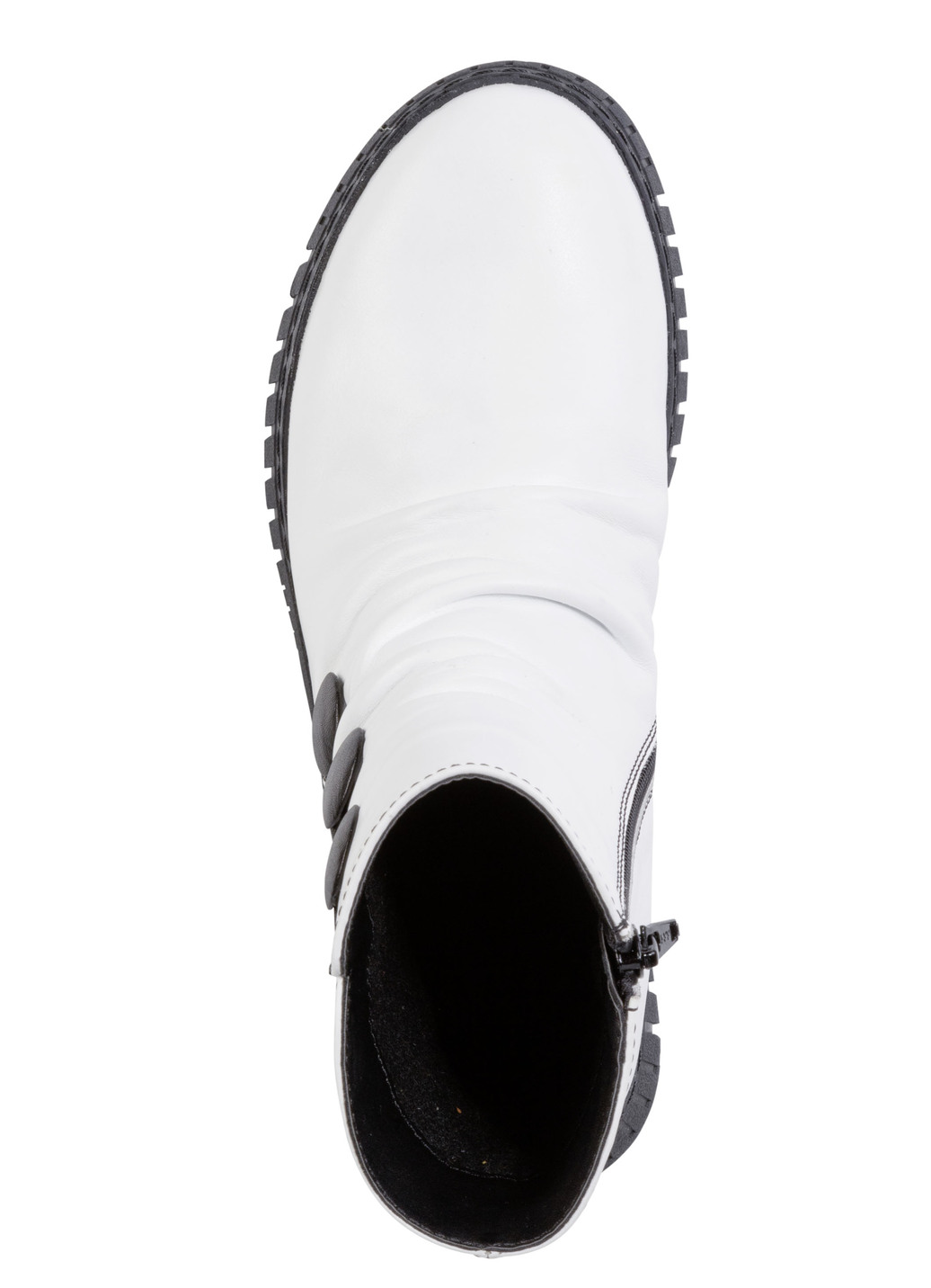 Gemini Stiefelette mit Raffung und dekorativen Knöpfen