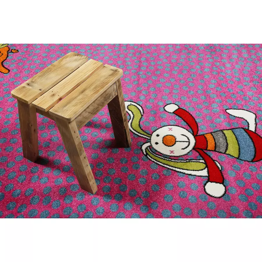 Sigikid Kinderteppich Rainbow Rabbit pink