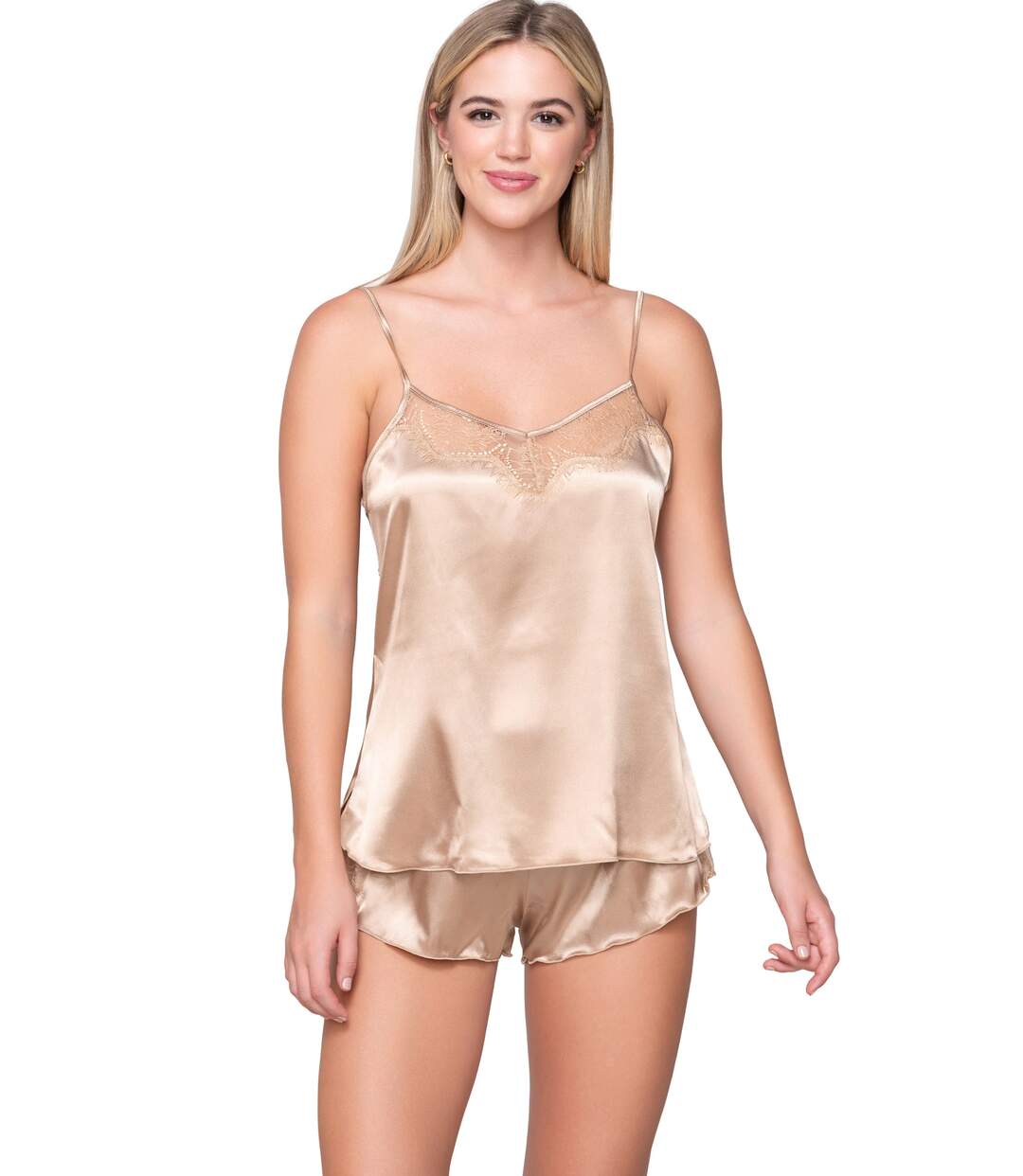 Top caraco fines bretelles Prestige Satin Luna Splendida