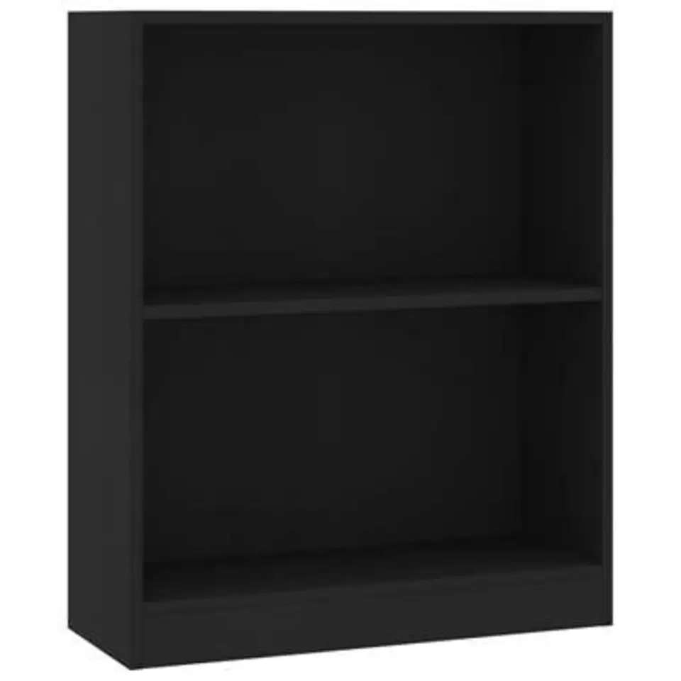 vidaXL - Boekenkast - Zwart - Bewerkt hout