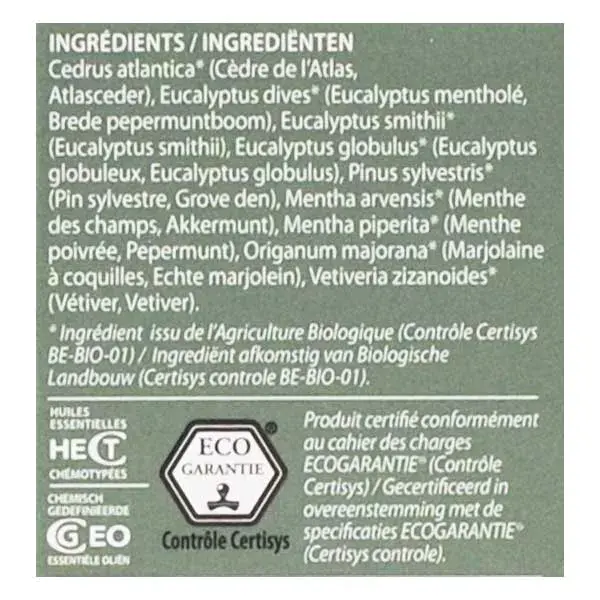 Mistura de Óleos Essenciais de Eucalipto Orgânico Pranarôm Diffusables 30ml