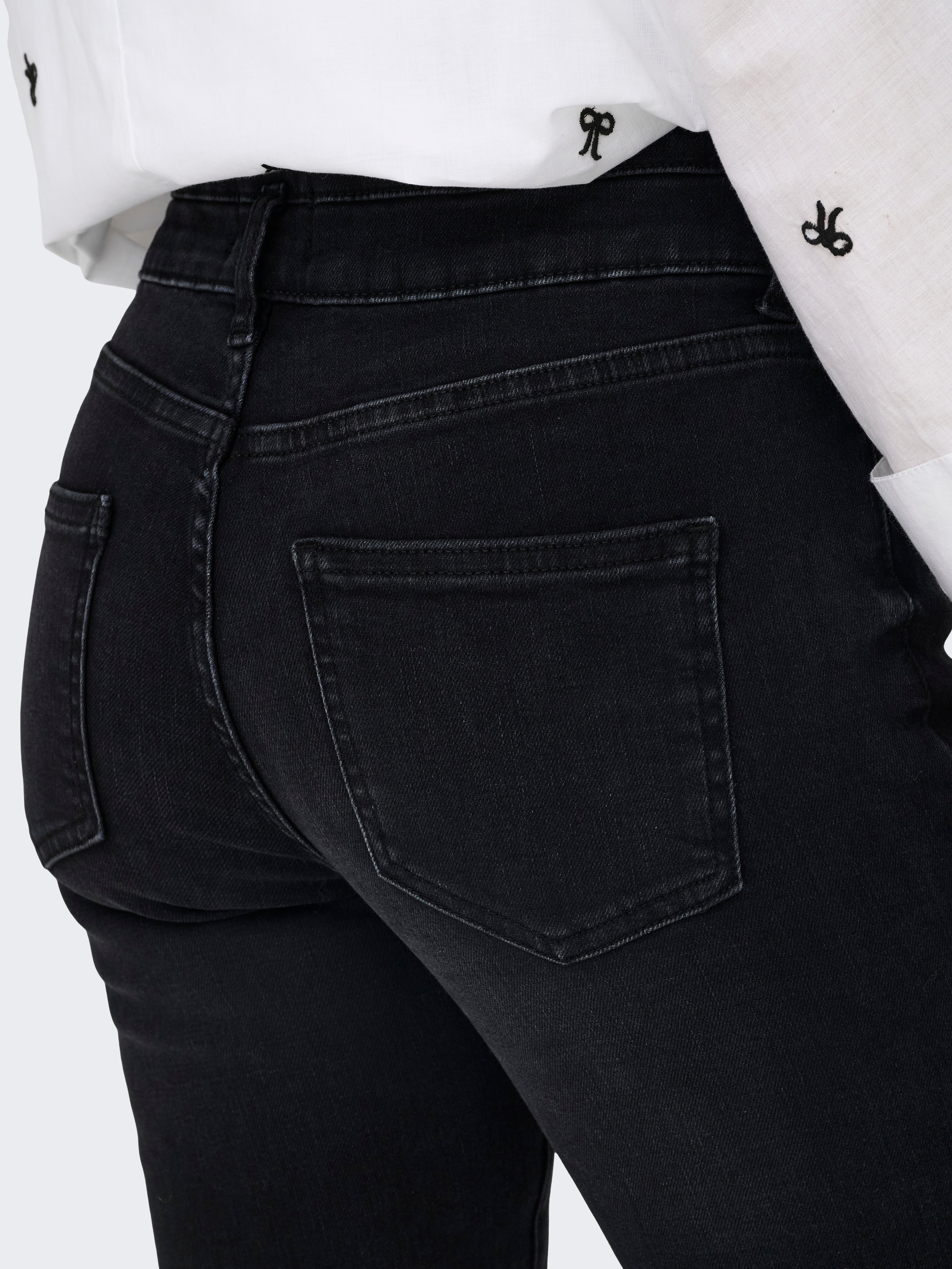 ONLBLUSH Mittlere Taille Skinny Fit Jeans Washed Black