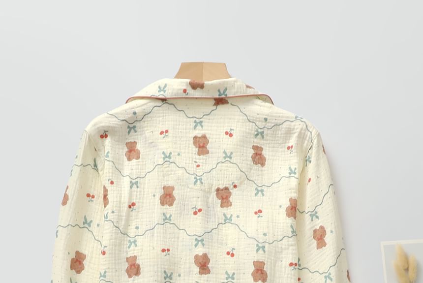 Finlies - Pyjamaset: Berenprint Shirt + Broek