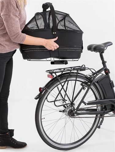 Trixie Hondenfietstas - Zwart - Tot 8 kg - Voor Fietstochten