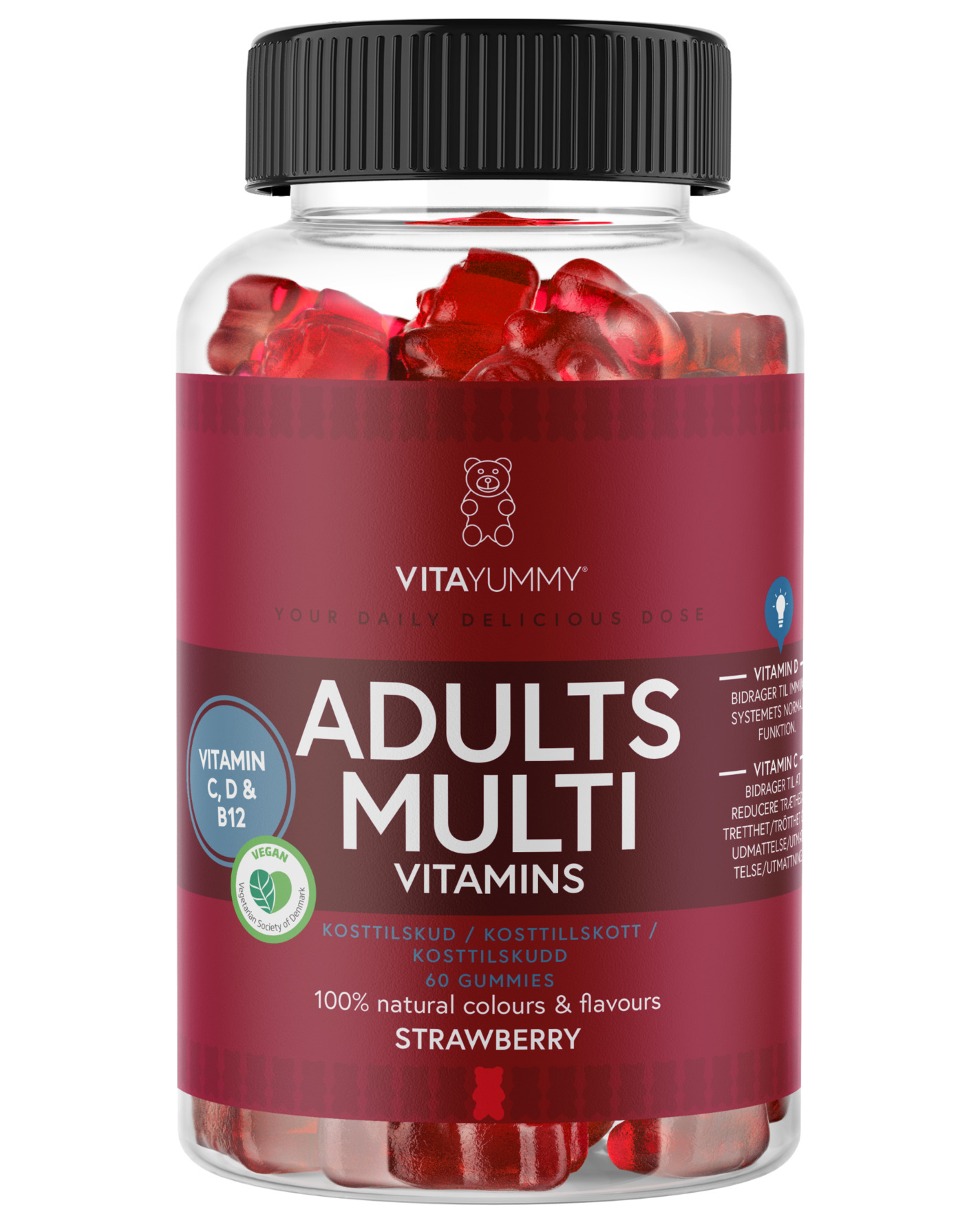VitaYummy Adults Multi Strawberry 60 stk.
