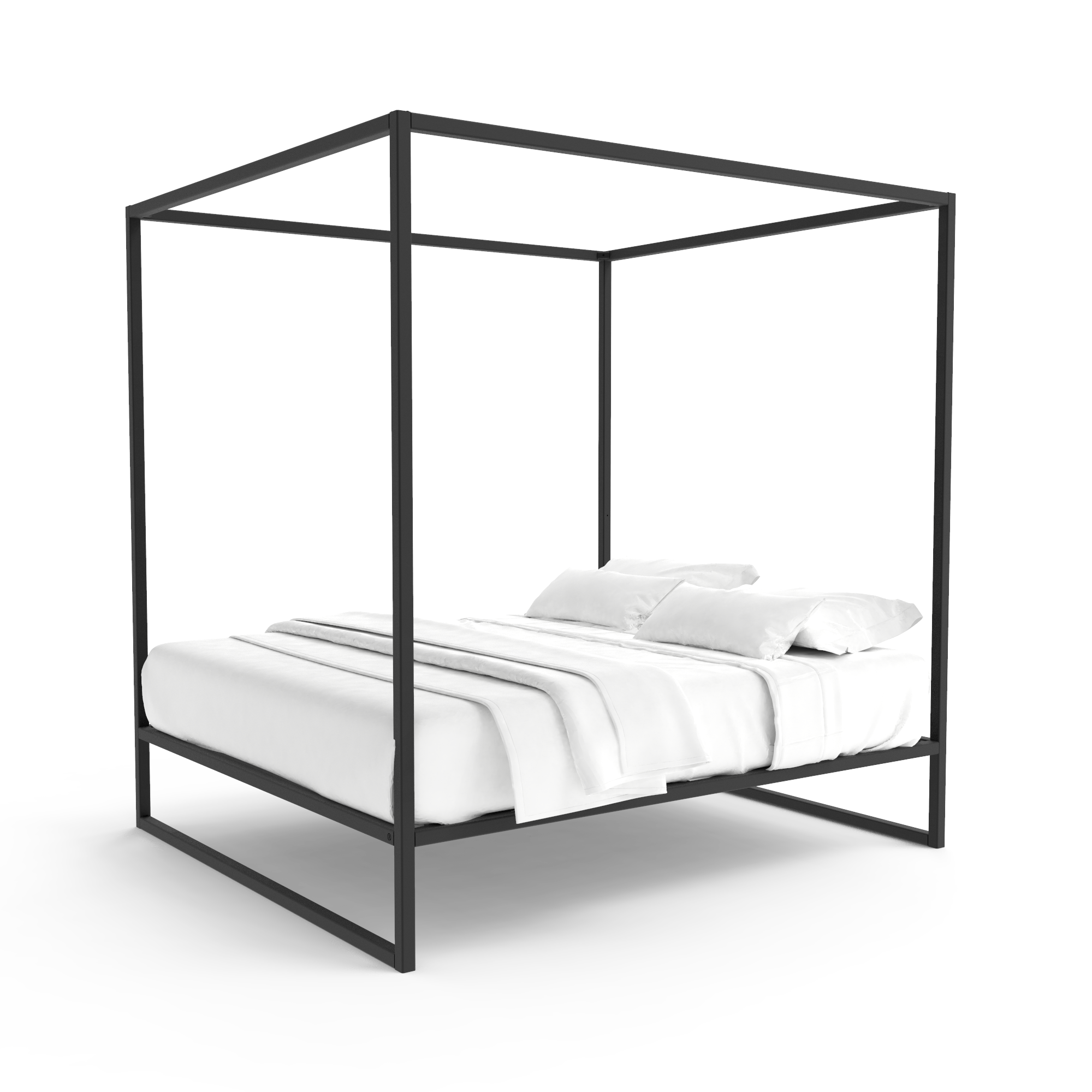 Hemelbed bedframe °02 | Zwart 160 x 210 cm
