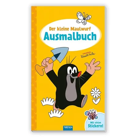 Trötsch Der kleine Maulwurf Ausmalbuch mit Stickern