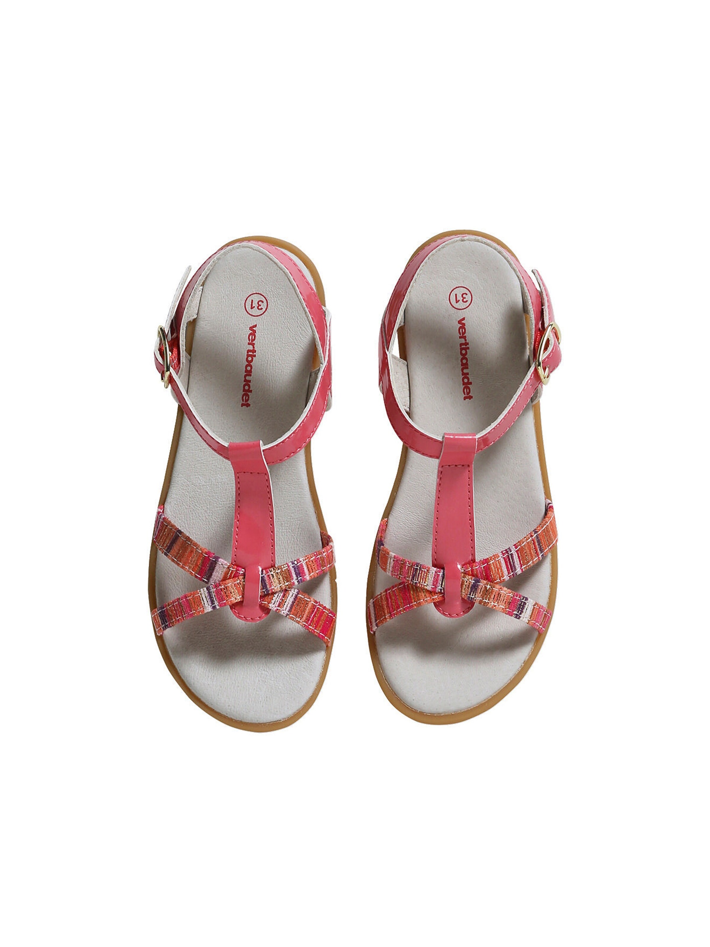 Vertbaudet Mädchen Sandalen mit Quasten set rosa