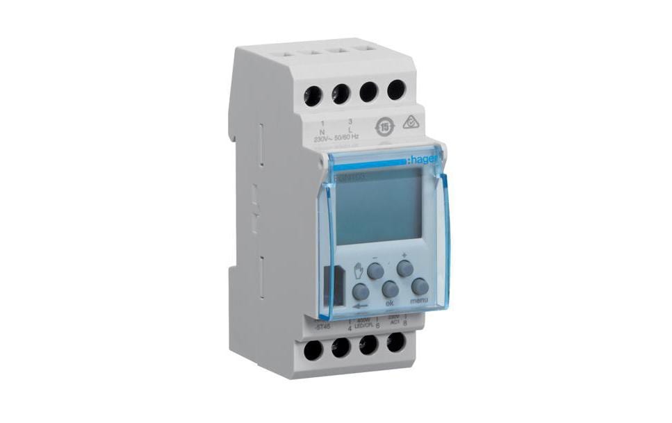Zeitschaltuhr EGN103 Digital<br>Wochenschaltuhr, 1 Wechsler, 16A, 2 PLE, Digital