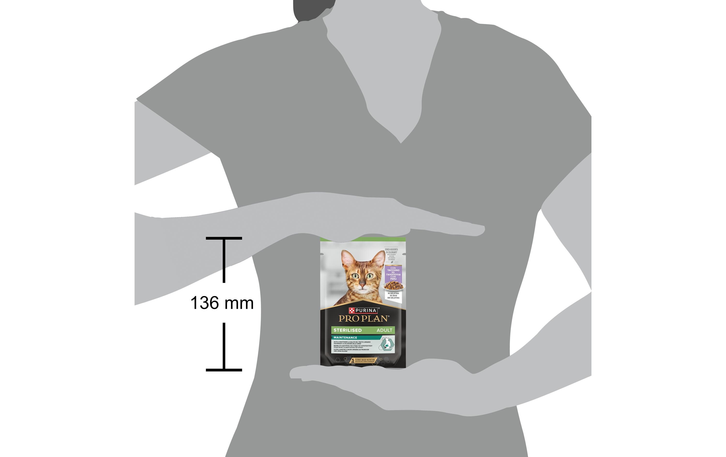 Nassfutter Adult Sterilized Gelée Truthahn 26 x 85 gAlleinfuttermittel für ausgewachsene kastrierte Katzen