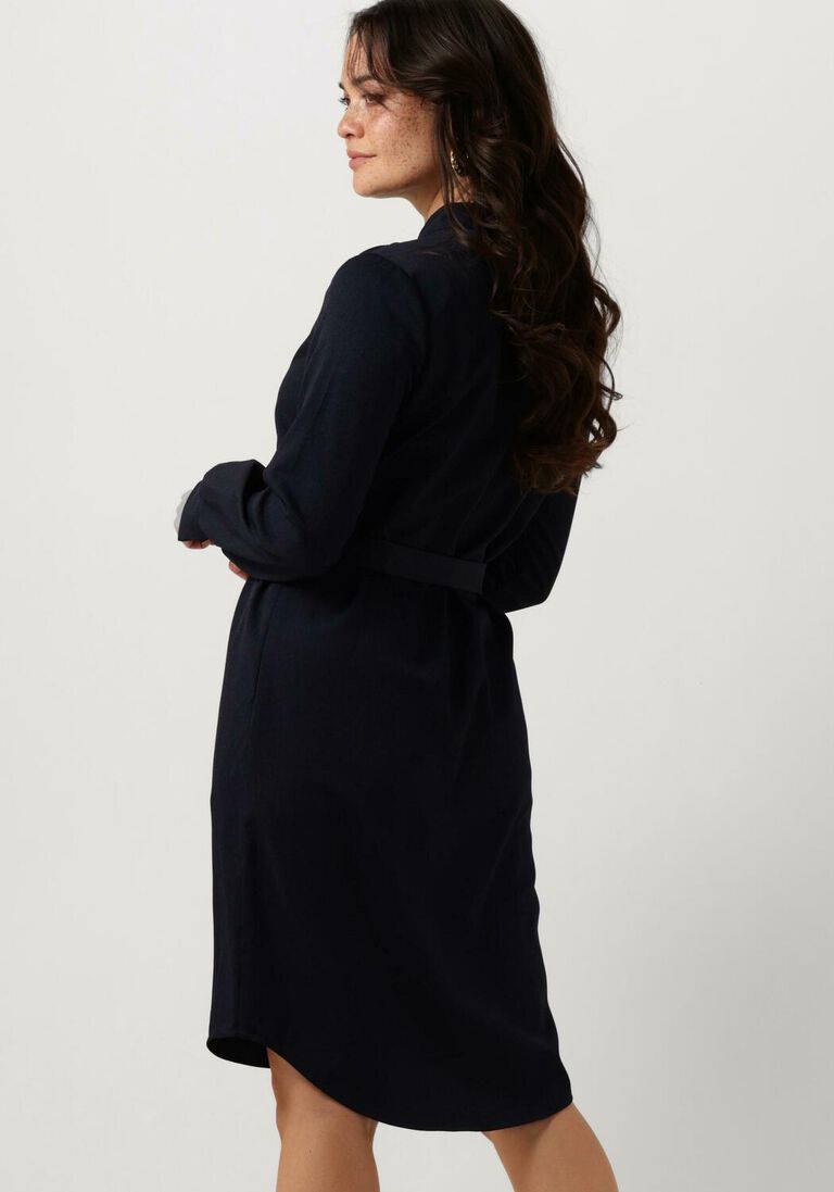 ANOTHER LABEL donkerblauwe another label mini jurk dalyce dress l/s