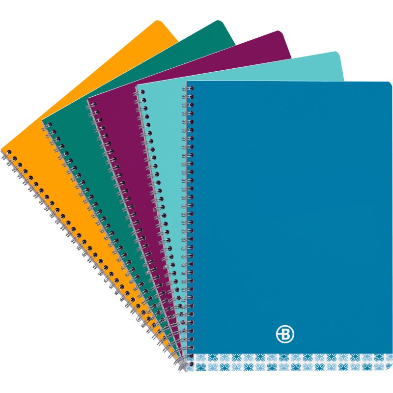 Cahier spirale standard Bruneau 24 x 32 cm grands carreaux 100 pages
