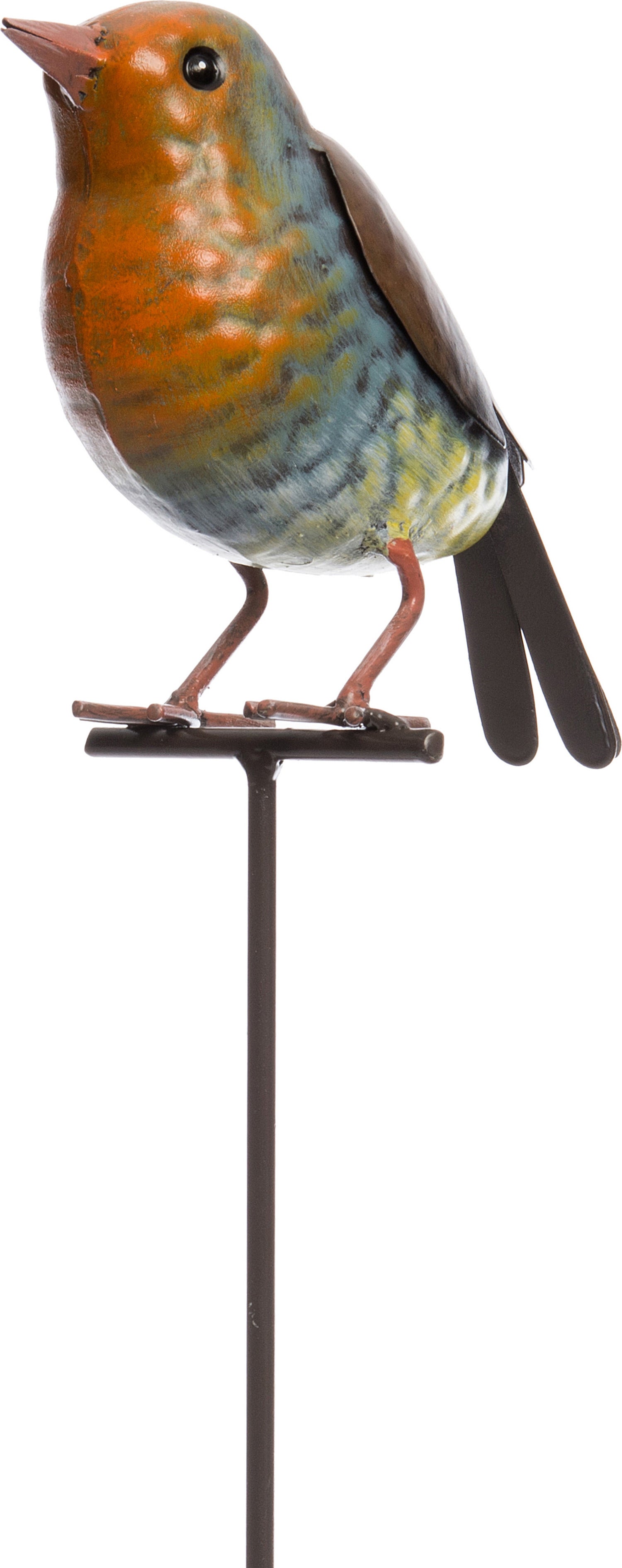 Intratuin tuinsteker roodborstje multi 16 x 9 x 60 cm