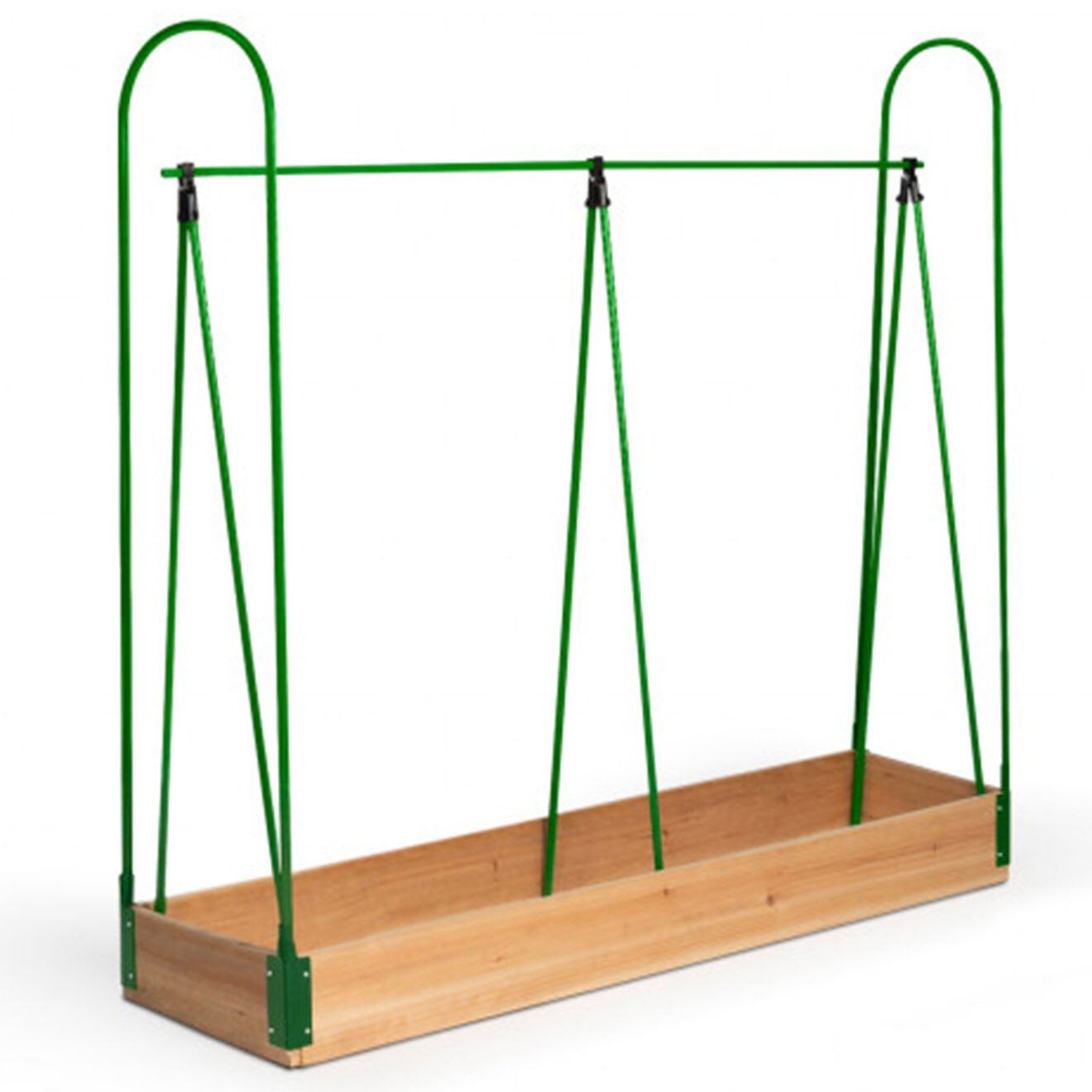 Pratik Garden Serre de potager Aroma Modula Tomato bois naturel/vert/noir - 115x80x54 cm