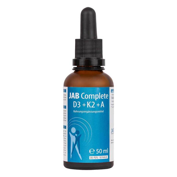 Jab Complete D3 + K2 + A hochdosiert Öl, 50 ml