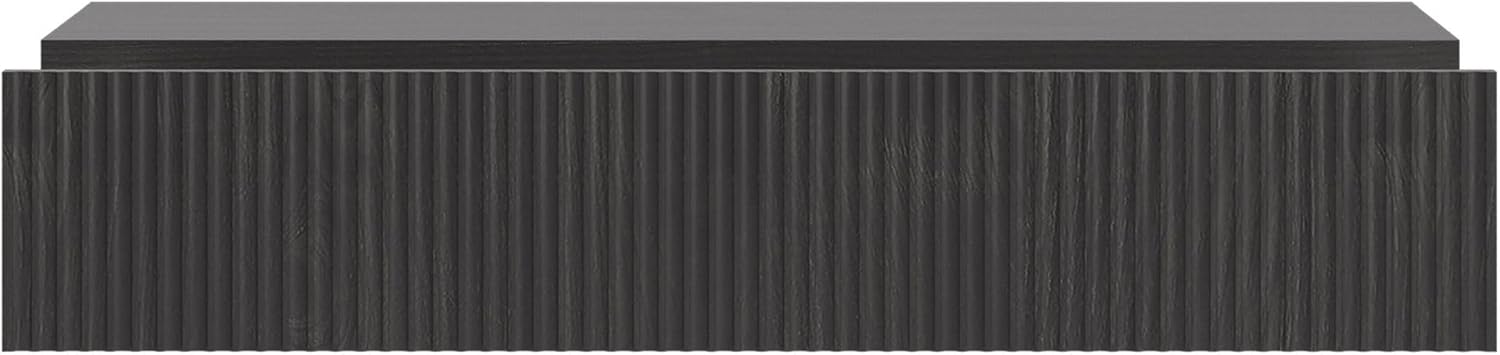 Selsey Konsolentisch Mit Schublade Beistelltisch 90 cm Eingangstisch Konsole Schminktisch Hängend Portland Schwarz Nolie