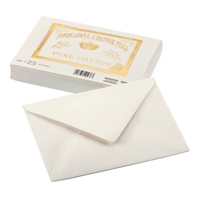 Briefkarten-Kuvert, Crown Mill Cotton