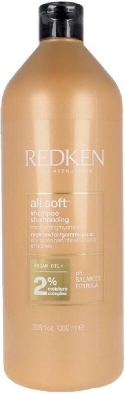 Redken - All Soft - Shampoo - Voor Droog Haar - Arganolie