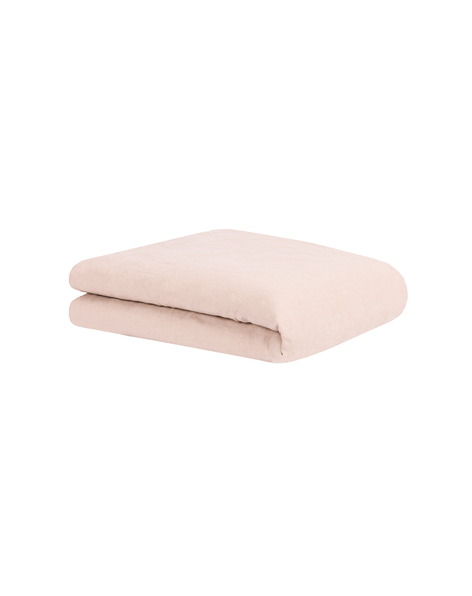 Housse de couette enfant l1n0en lin français et coton bio lavés | Rose
