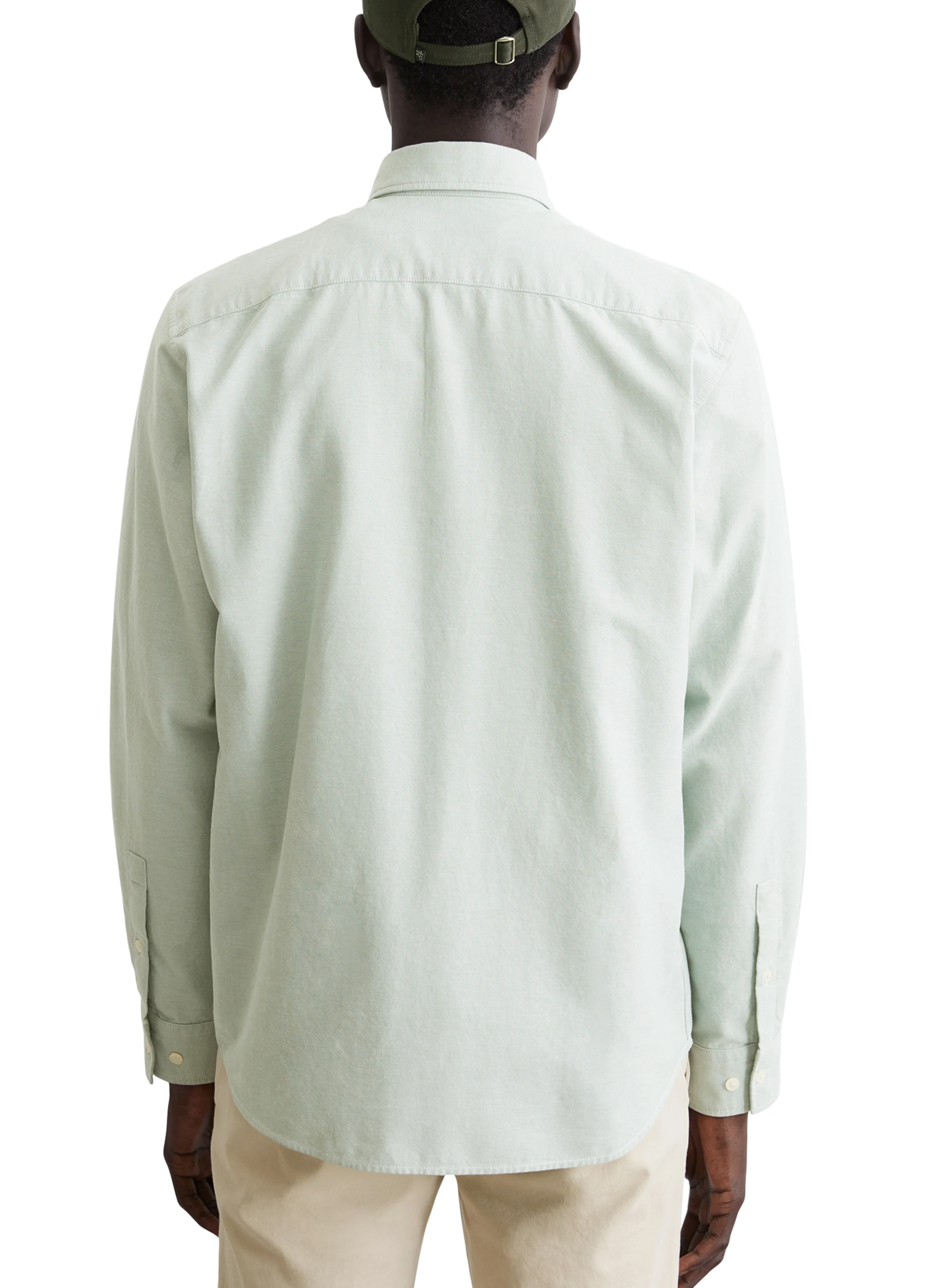 Chemise droite en coton | Vert