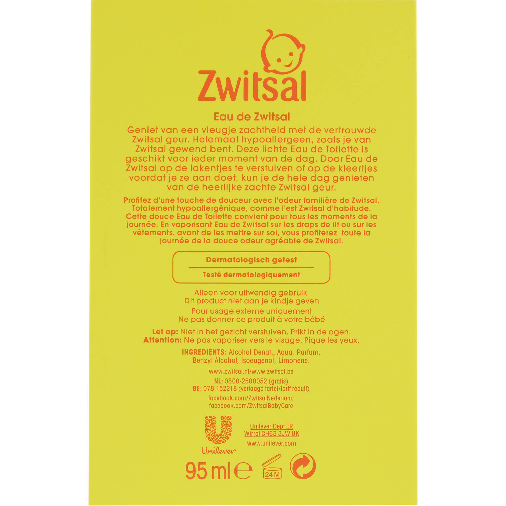 Zwitsal Eau De Zwitsal geschenkset - 95 ml