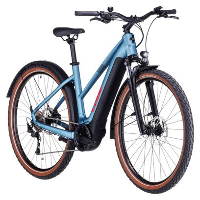 VTC Électrique Cube Nuride Hybrid Performance 625 Allroad Trapeze Shimano Alivio 9V 625 Wh 29'' Bleu Metal 2024
