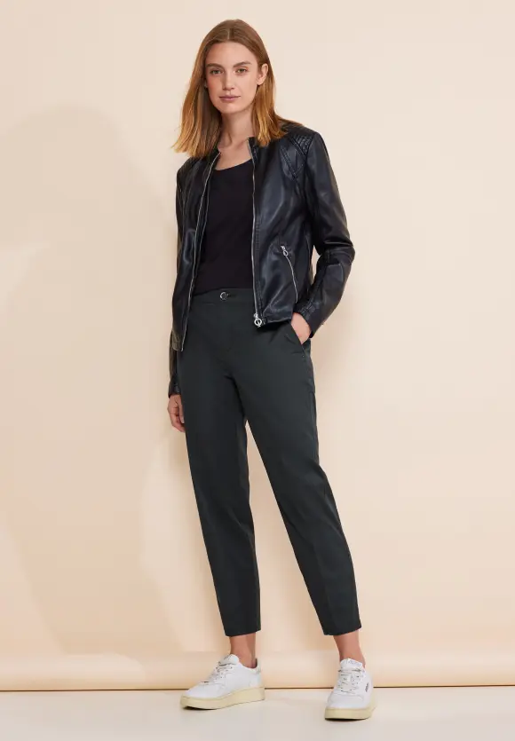 Casual Fit Chinohose - dark stone grey