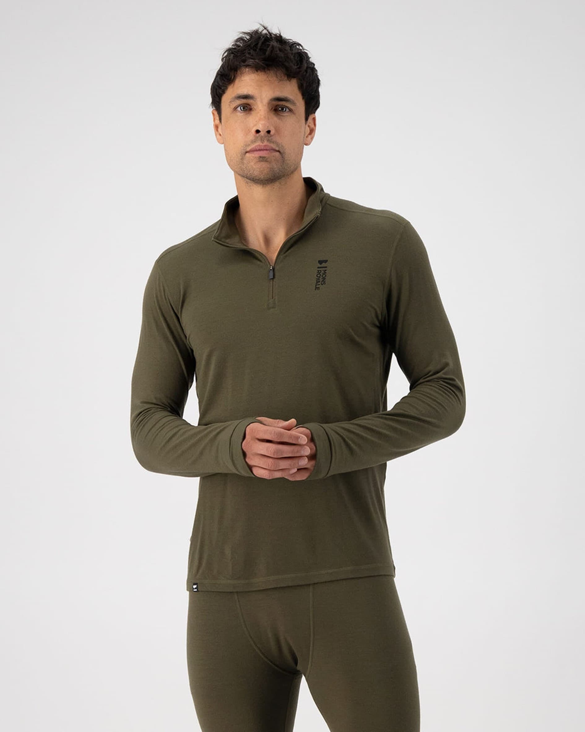 Kjøp - Mons Royale Cascade Merino Flex 200 1/4 zip - fra Hekta på Tur!