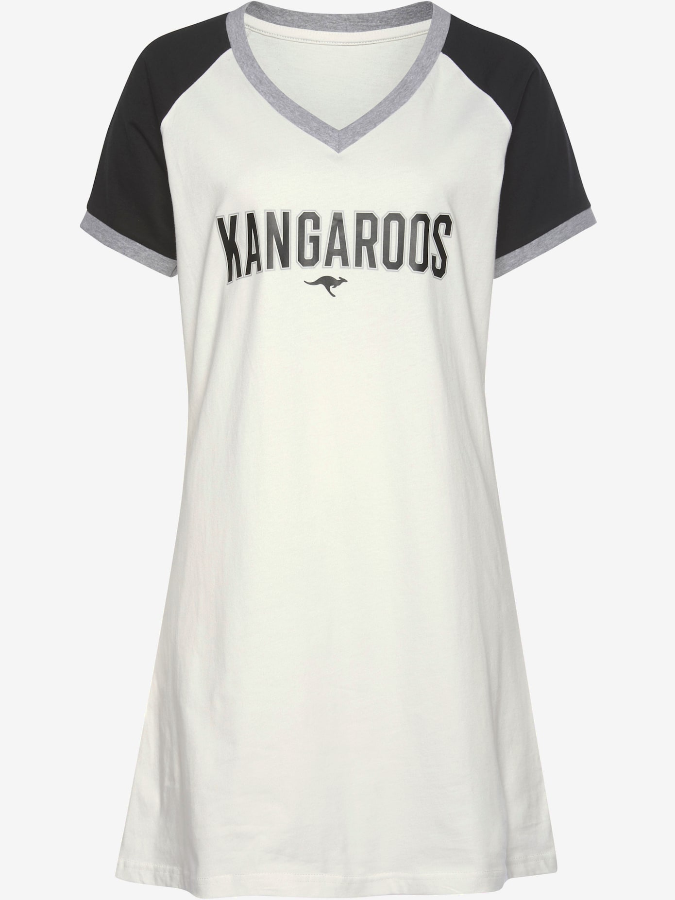 T-shirt de nuit court au style universitaire