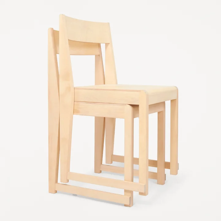 Frama - Chair 01, Birke braun gebeizt / geölt