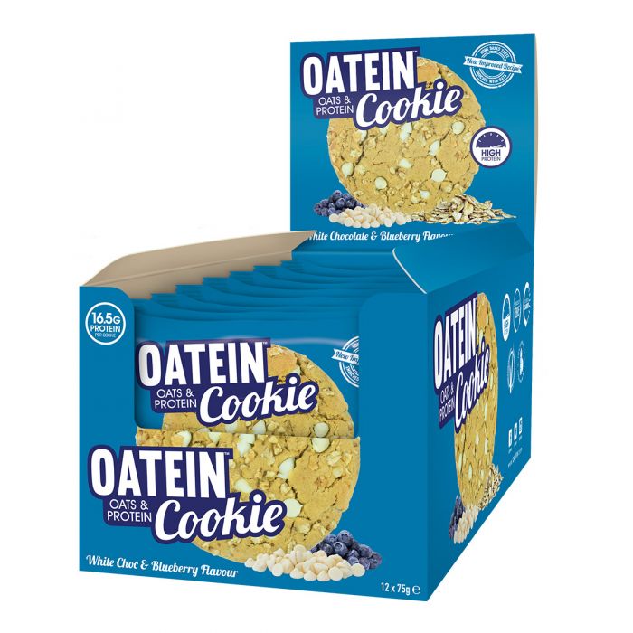 Oatein Super Cookies White Chocolate &amp; Blueberry 12x75g