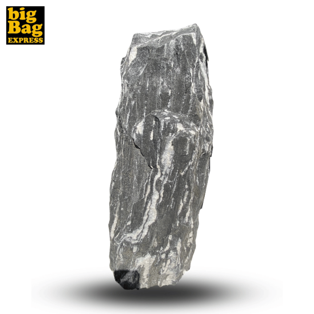 Monolithe Décoratif de Jardin en Marbre & Quartz Zebra Nat Col 75cm