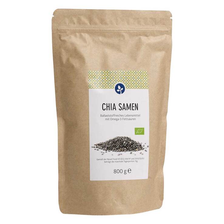 Chia Samen 100% Bio Kerne, 800 g