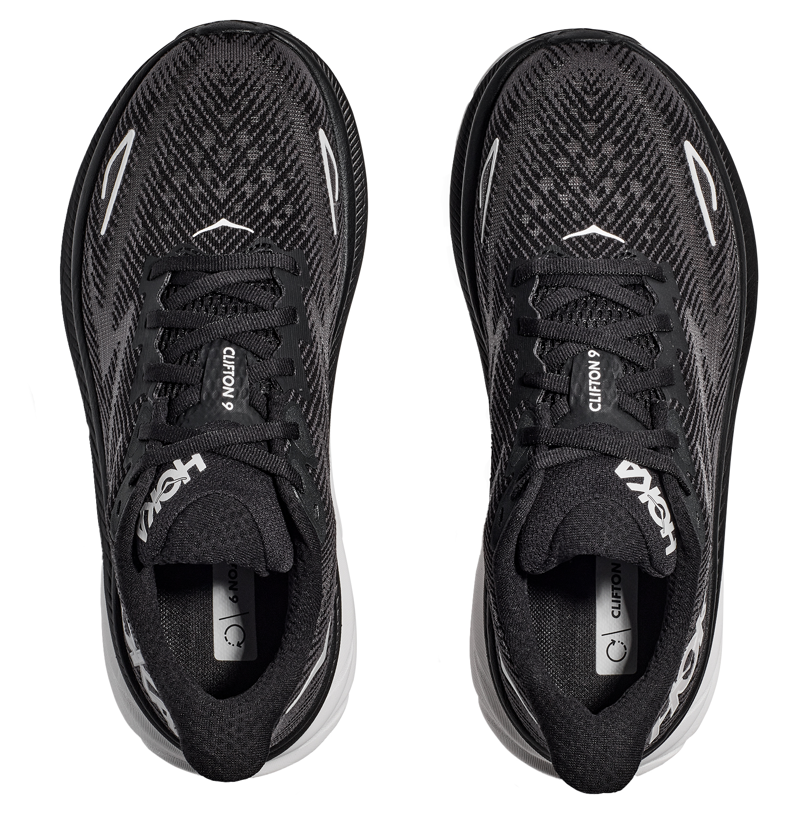 Clifton 9 Wide Dame BWHT/Black/White