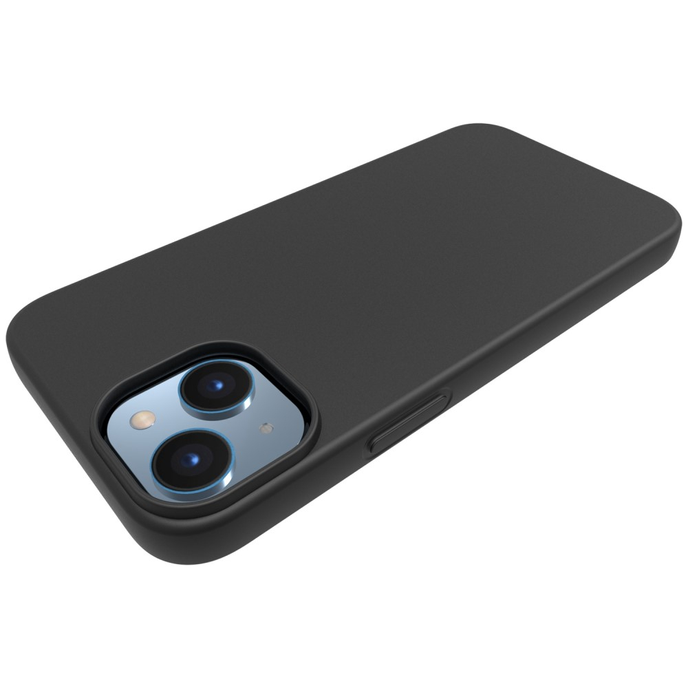 iPhone 14 Gummi Case Hülle Matt - Schwarz