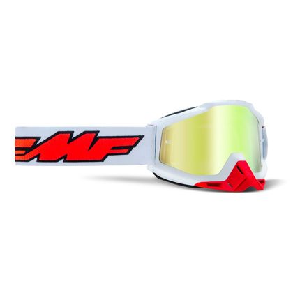 Masque cross FMF VISION POWERBOMB ROCKET WHITE IRIDIUM 2022 - Blanc