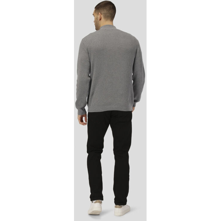 Clean Cut Copenhagen Mario Half Zip Light grey mel