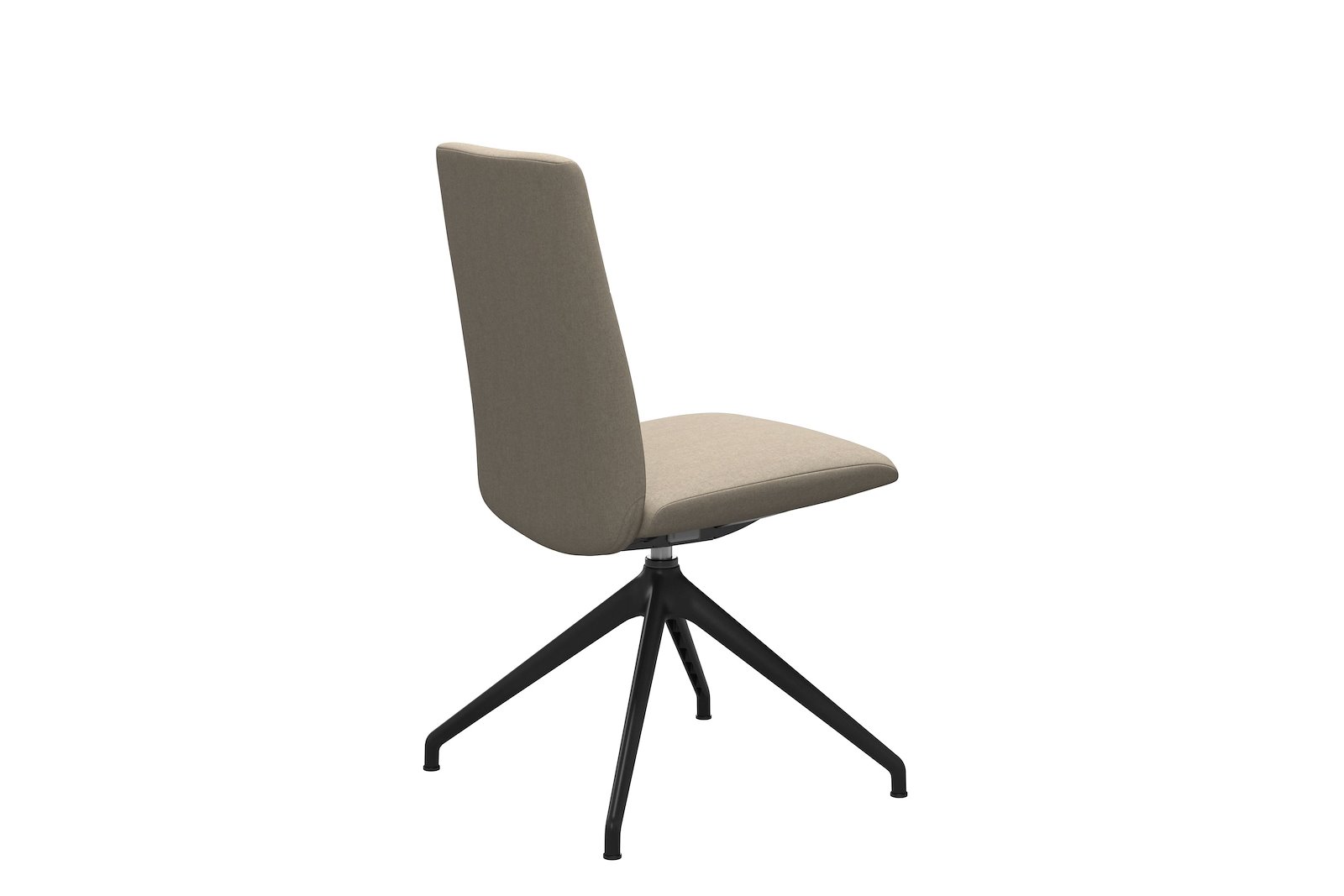 Chilli spisestol Tekstil Calido - Light Beige - Sort