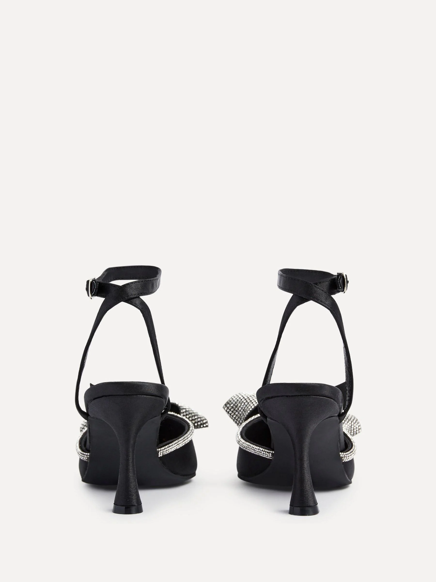 Linzi Angela Stiletto Court Heels With Diamante Bow