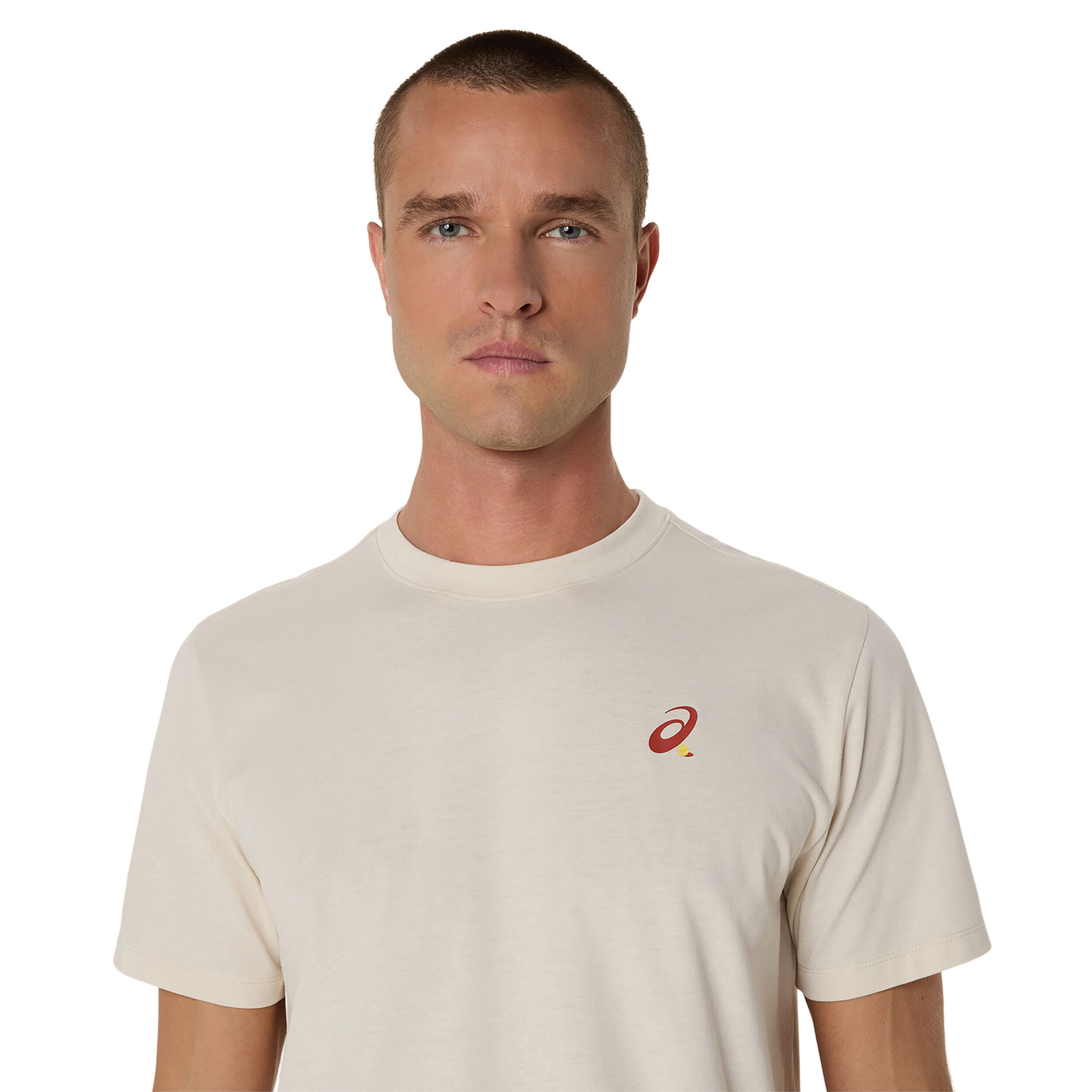 ASICS Court Graphic T-shirt Hommes - Beige