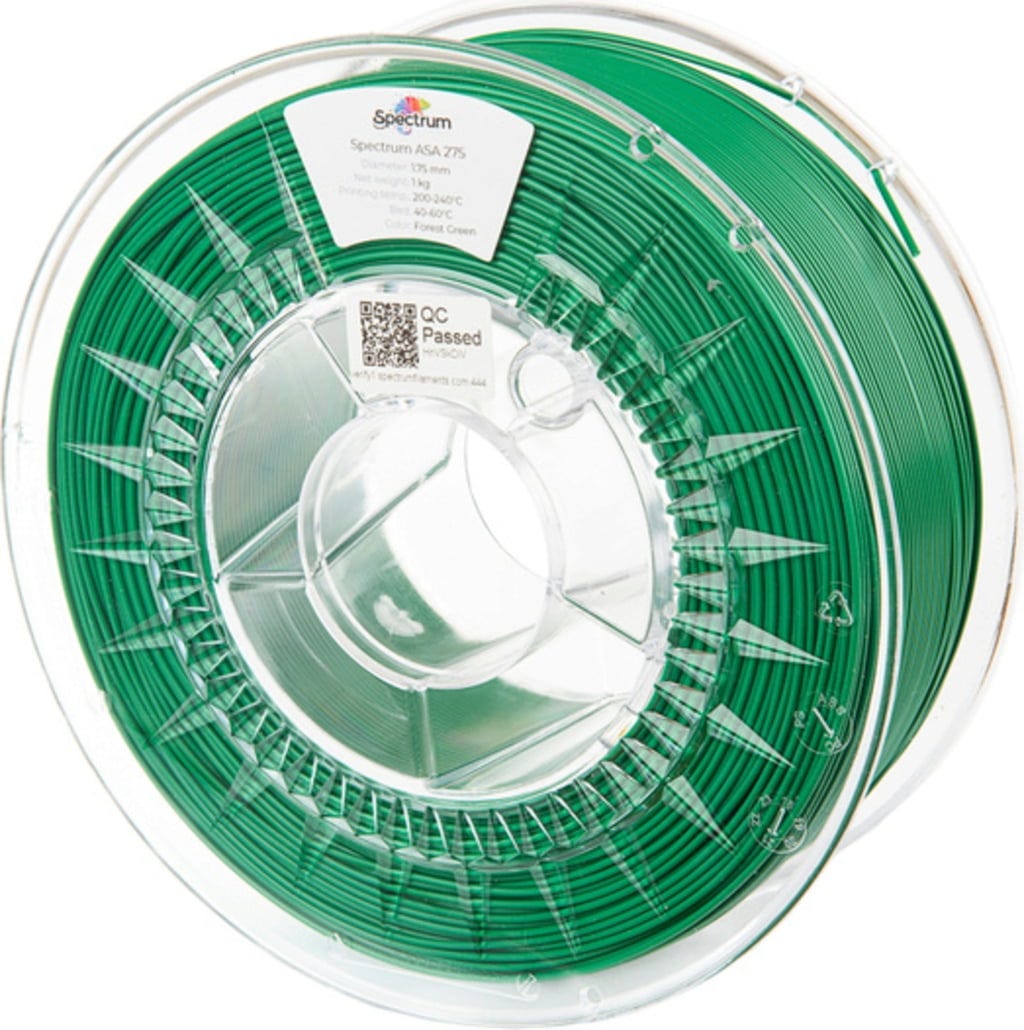 Spectrum  ASA 275 Forest Green, 1,75 mm / 1000 g    Einfach druckbares ASA Filament