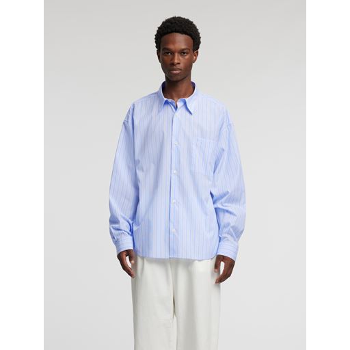 Annarr Volund-Poplin Classic Stripe Skjorte, Skyway, M
