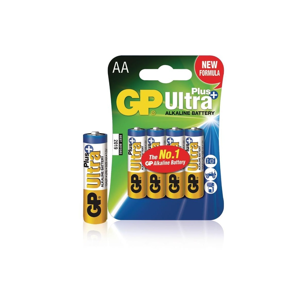 Alkaline Batteri AA 1.5 V Ultra+ 4-Blister
