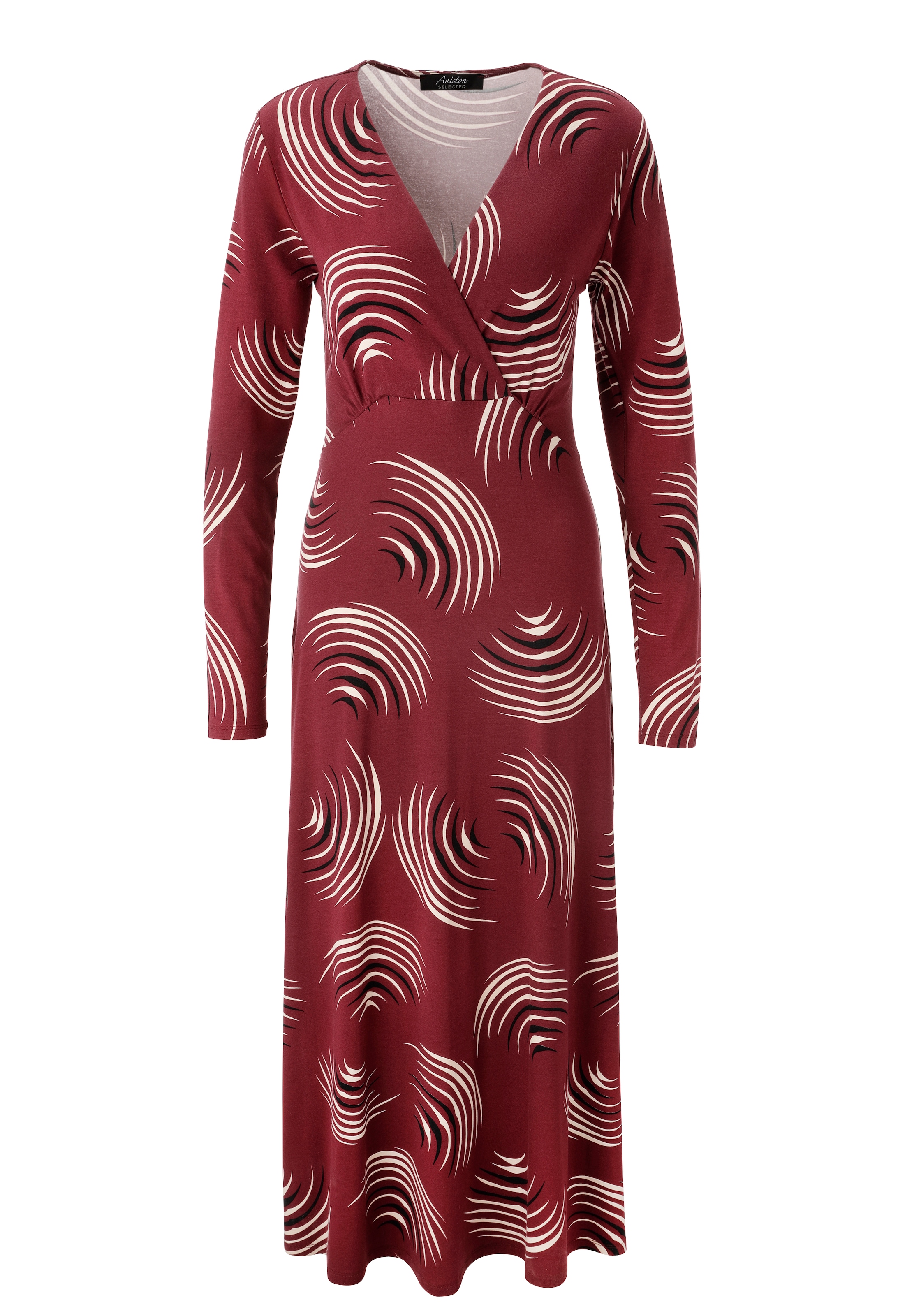 Aniston SELECTED Maxikleid mit V-Ausschnitt in Wickeloptik und Unterbrustnaht - NEUE KOLLEKTION