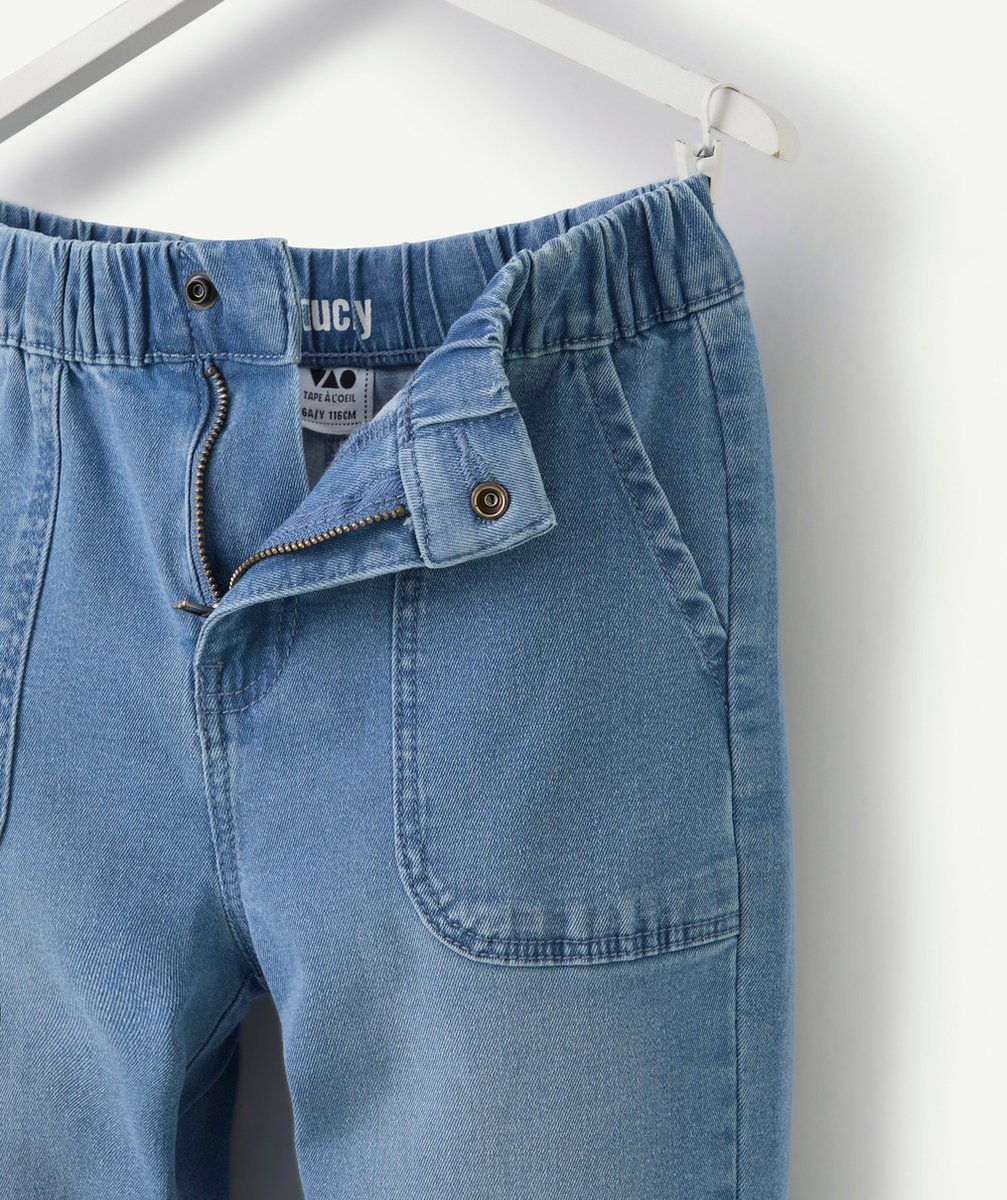 pantalon slouchy garçon en denim low impact bleu