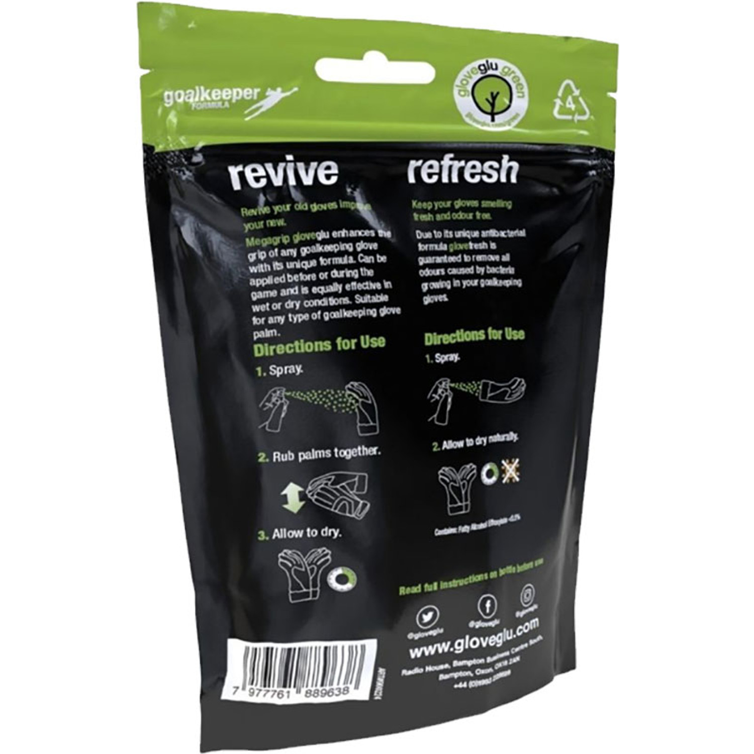 Gloveglu Mega Grip + Mini Glovefresh Set