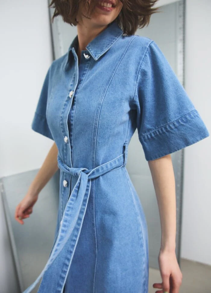 Noella Keisley Dress 1235 light blue wash