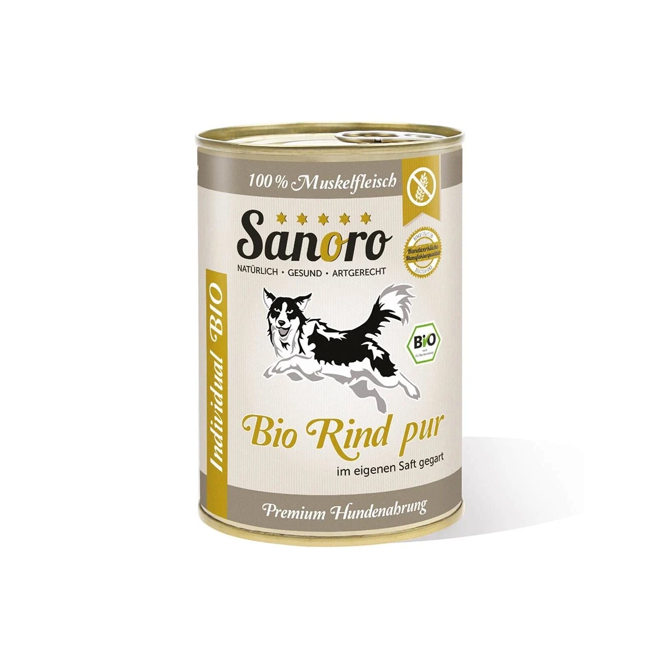 Sanoro Pures Muskelfleisch vom BIO-Rind 12x400g
