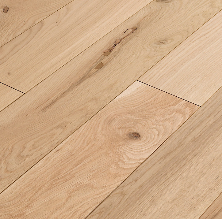 Parquet contrecollé clipsable Padillac L 119cm en chêne français verni naturel